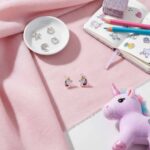 Детски сребърни обеци еднорог Charlie - 5