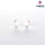 Детски сребърни обеци Hello Kitty Bella - 1