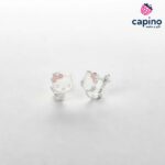 Детски сребърни обеци Hello Kitty Bella