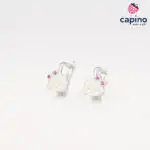 Детски сребърни обеци Hello Kitty Kiki
