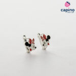 Детски сребърни обеци Мини Маус Piper - 2