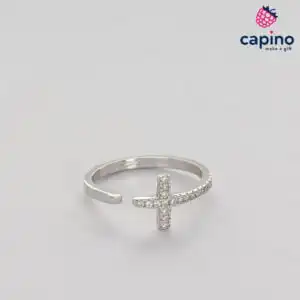 Сребърен пръстен кръст Ivanie