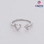 Сребърен пръстен сърце Gastone