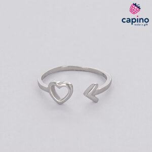 Сребърен пръстен сърце Gastone