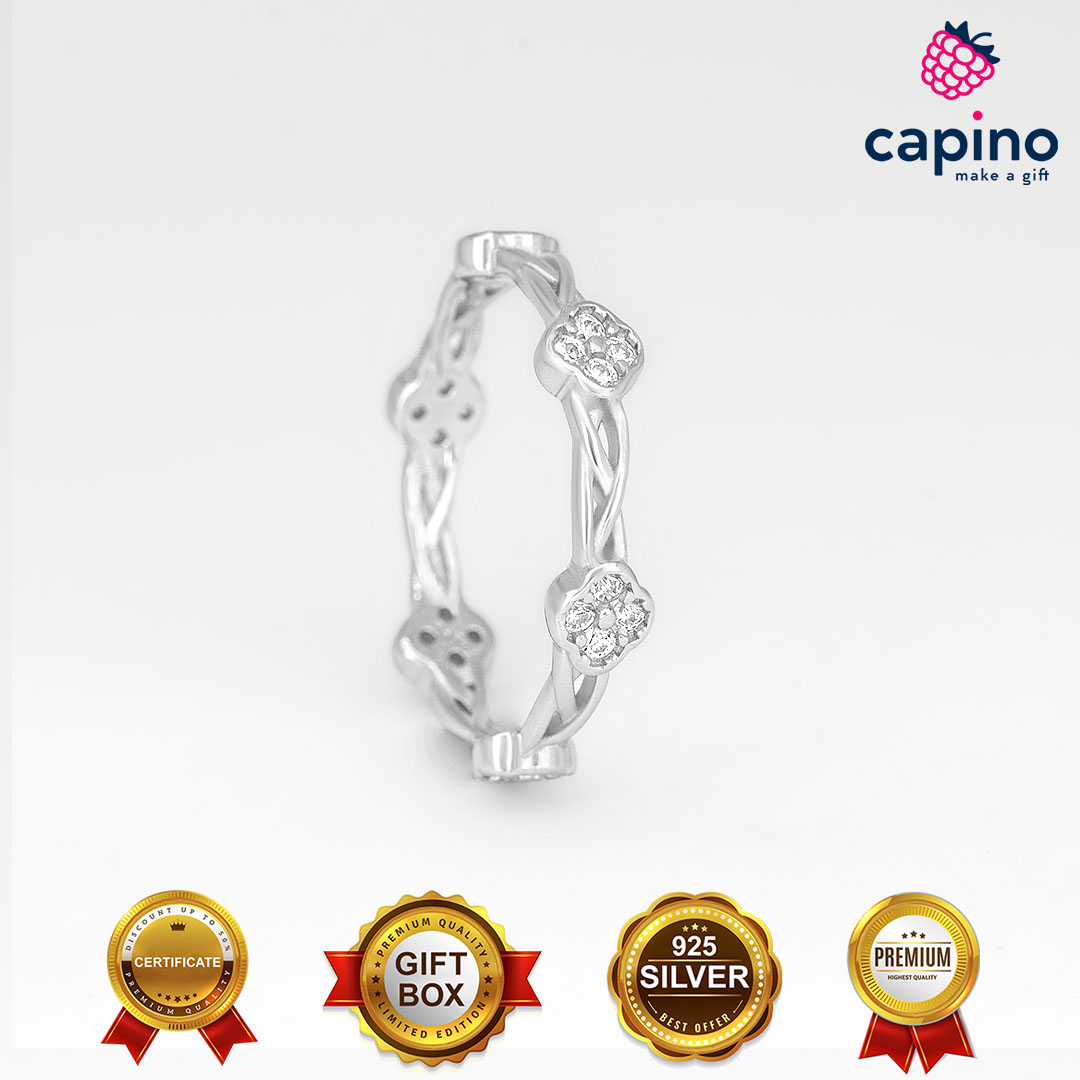 Сребърен пръстен цвете La Torquato - 5