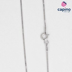 Сребърен синджир 45 см. Италиански квадрат T1 Italian box