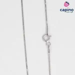 Сребърен синджир 45 см. Италиански квадрат T1 Italian box