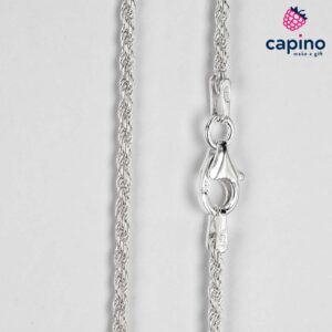 Сребърен синджир 45 см. корабно въже T1 Diamond Cut Rope