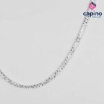 Сребърен синджир 45 см. снежинки T1 Snow Italy - 1