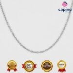 Сребърен синджир 45 см. T1 Cable link - 1