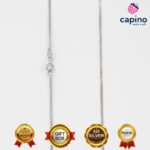 Сребърен синджир 45 см. Т2 mini Curb - 2