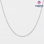 Сребърен синджир 50 см. обикновена T1 Cable link - 1