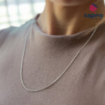 Сребърен синджир 55 см. T1 Love - 1