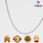Сребърен синджир 55 см. Т1 mini Curb - 2