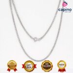 Сребърен синджир 55 см. T1 Square Cable - 2