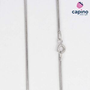 Сребърен синджир 55 см. змийска плетка Т1 Snake