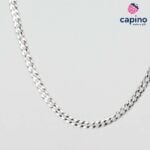 Сребърен синджир 60 см. Curb Т1 - 1