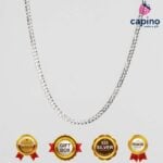 Сребърен синджир 60 см. Curb Т1 - 2