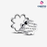 Сребърен талисман детелина две части Carmine - 1