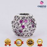 Сребърен талисман детелинка Pearl - 2