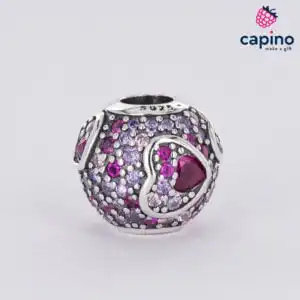 Сребърен талисман сърца Olive