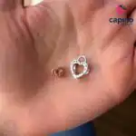 Сребърен талисман сърце катинар Cirillo - 2