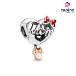 Сребърен талисман сърце love мама Agostino - 1