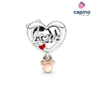Сребърен талисман сърце love мама Agostino