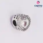 Сребърен талисман сърце Stormy - 1