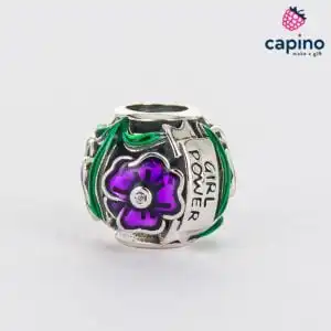 Сребърен талисман цвете Lola