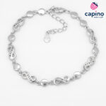 Сребърна гривна елипси и безкрайност Caterina - 3