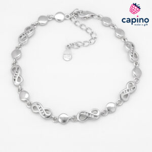 Сребърна гривна елипси и безкрайност Caterina - 3