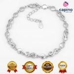 Сребърна гривна елипси и безкрайност Caterina - 4