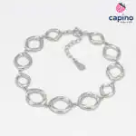 Сребърна гривна Lauretta