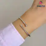 Сребърна гривна пирон Giorgia - 1