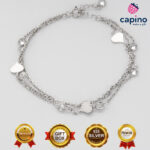 Сребърна гривна сърца Antonia - 3