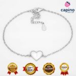 Сребърна гривна сърца Matilda - 5