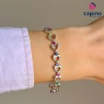 Сребърна гривна сърце Gelsomina - 3