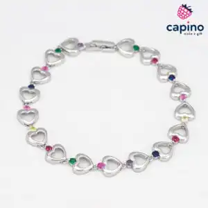 Сребърна гривна сърце Gelsomina