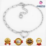 Сребърна гривна сърце Gianna - 4