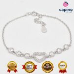 Сребърна гривна сърце Letizia - 3