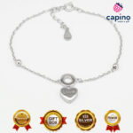 Сребърна гривна сърце Love Simonetta - 3