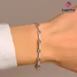 Сребърна гривна сърце Melania - 2
