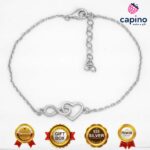 Сребърна гривна сърце с безкрайност Flavia - 4