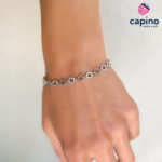 Сребърна гривна шестоъгълници Filippa - 2