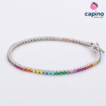 Сребърна гривна тенис Camilla - 3