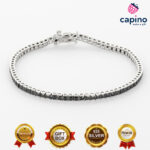 Сребърна гривна тенис Cecilia - 1