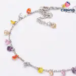 Сребърна гривна за крак Emira - 2
