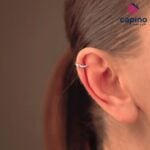 Сребърнa обецa луна Elena - 2