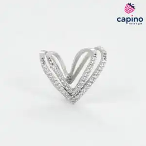 Сребърна обеца Сърце Jolanda